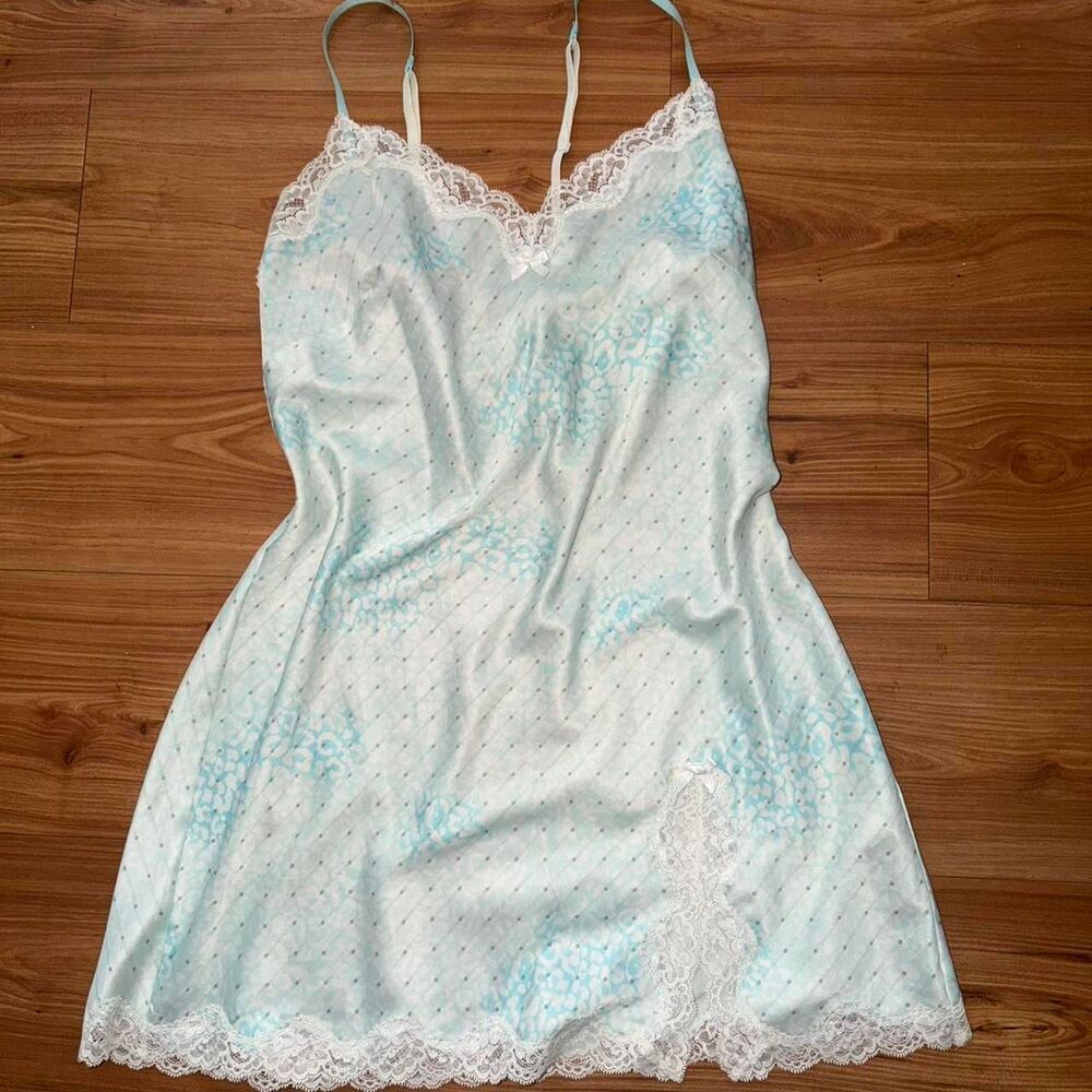 Victoria-s-secret Women's Blue and White Nightwear